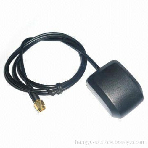 Smooth-shaped Car GPS Antenna with RG174, 3m Cable, 20MHz Bandwidth and 73g Weight